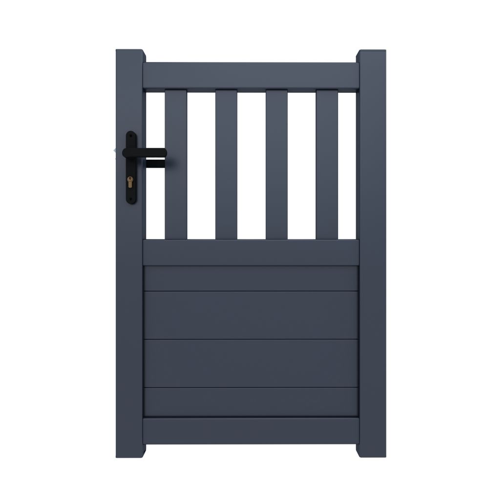 PED04 aluminium stock Garden Gate Grey
