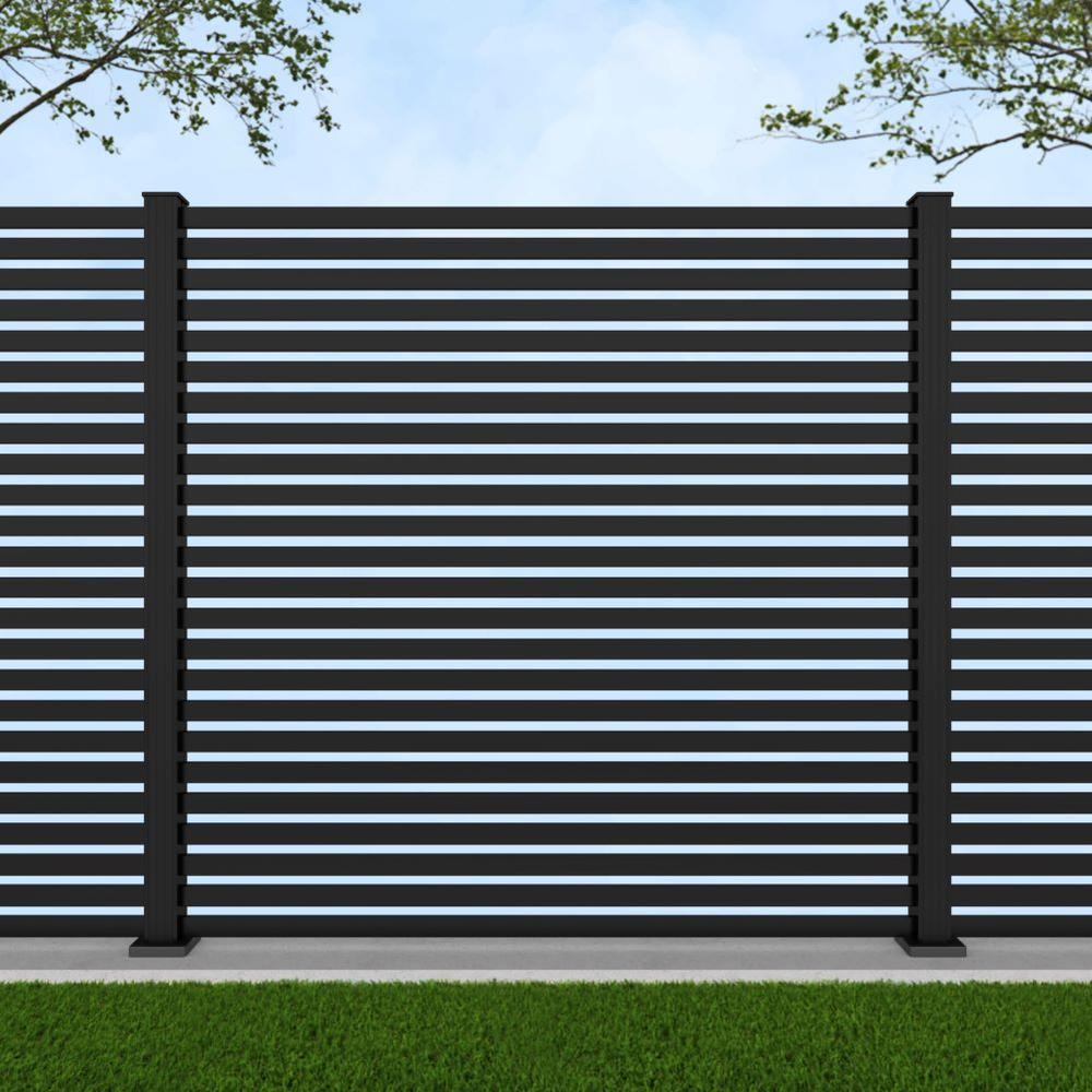 slatted fence