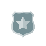 Shield with a star emblem