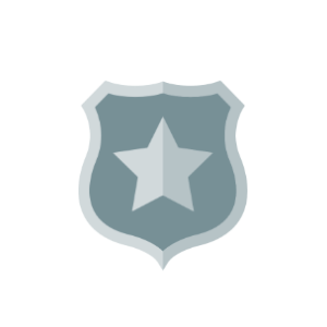 Shield with a star emblem