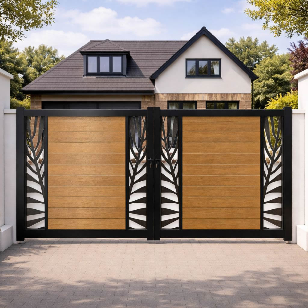 bespoke composite driveway gate