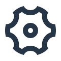 Gear icon representing settings or options
